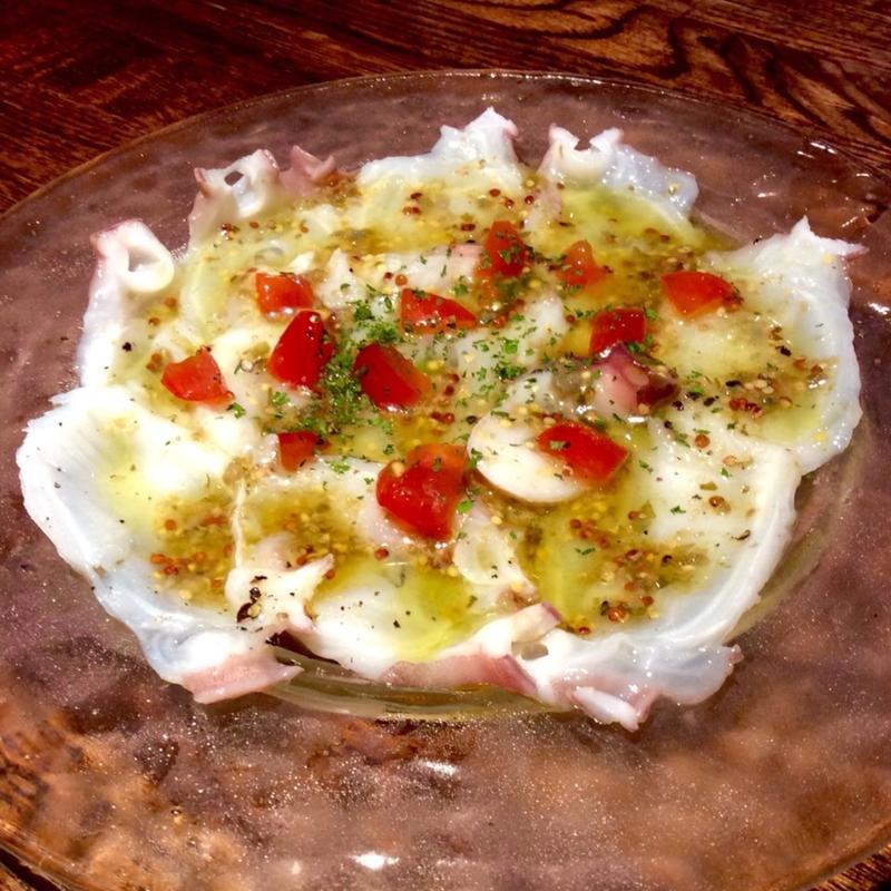 本日のカルパッチョ(タコ)(イタリアンバール ミーオ 野田店)