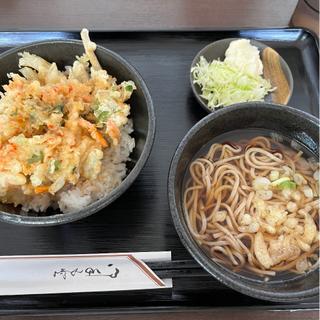 かき揚げ丼お蕎麦セット(かい道)