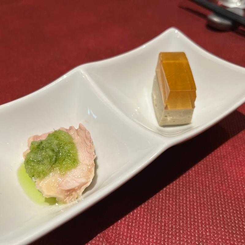 本日の前菜2種盛り合わせ(ジョーズ シャンハイ ニューヨーク 銀座店)