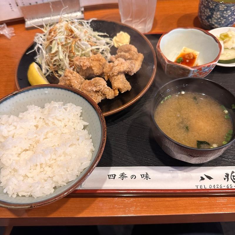 唐揚げ定食(八兆)