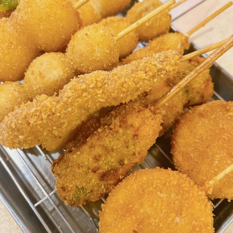 串揚げ(串カツ田中 梅ヶ丘店)