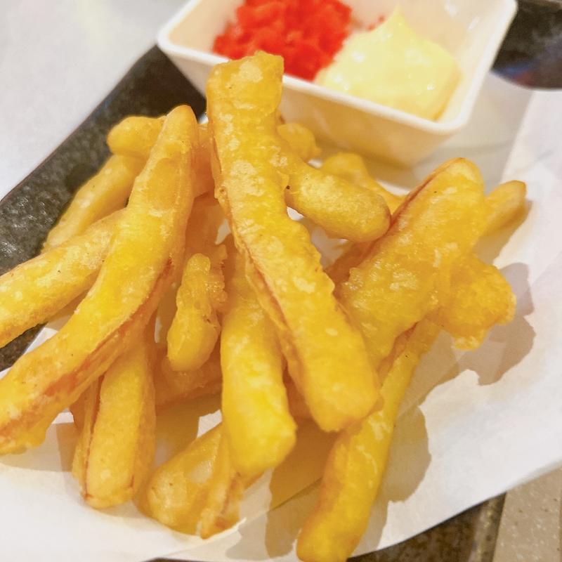 さきいかの天ぷら(串カツ田中 梅ヶ丘店)