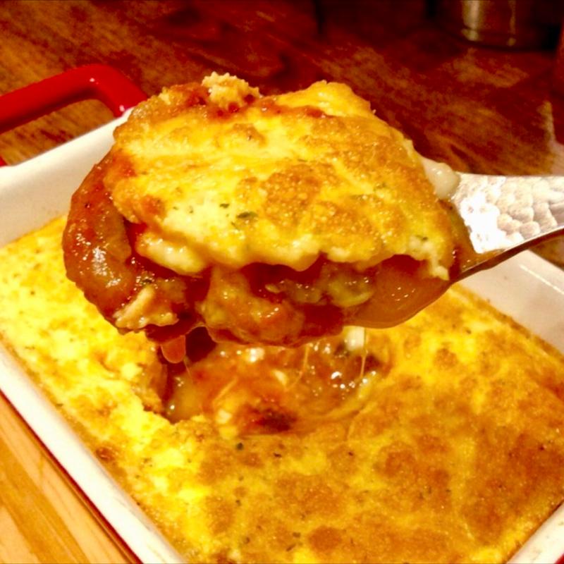 ナスとモッツァレラチーズのふんわり玉子グラタン(イタリアンバール ミーオ 野田店)