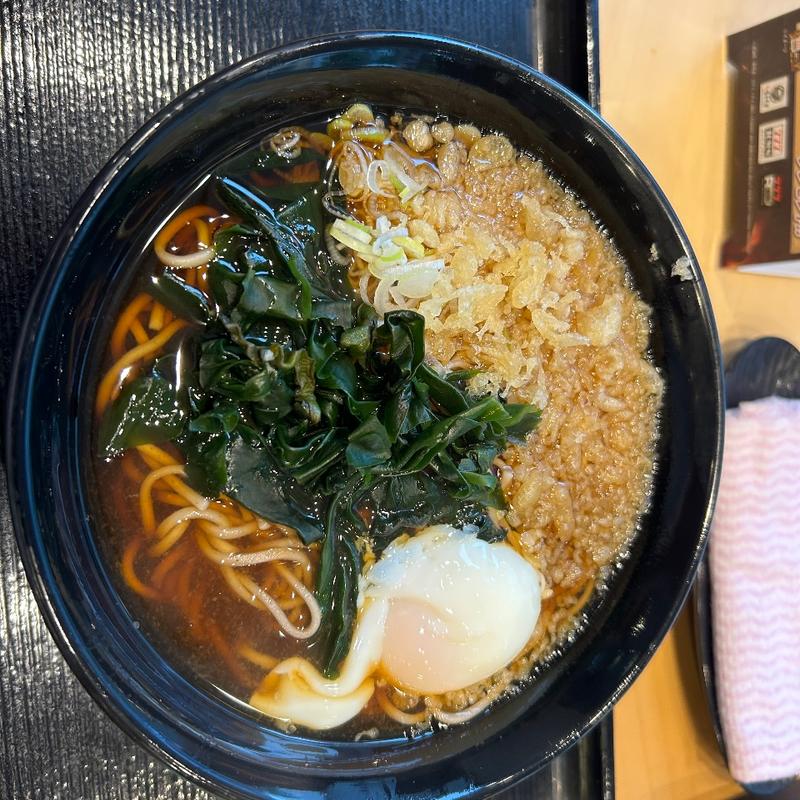 朝蕎麦　たぬきそば(名代 富士そば 三光町店 （ふじそば）)