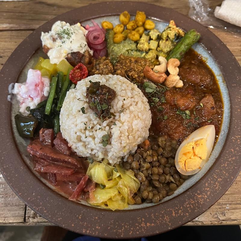 本日の一皿チキン南蛮あり1個(咖喱時々珈琲ナミヒラ)