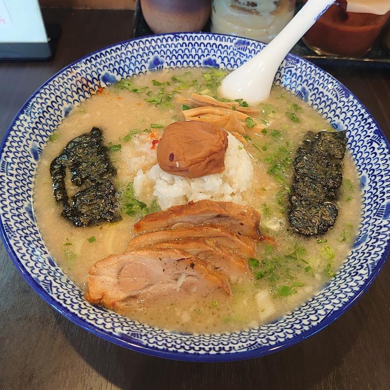 みぞれチャーシューメン＋中盛(がんこや)