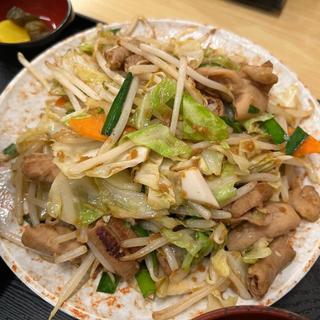 モツ炒め定食(ドライブイン幸華)