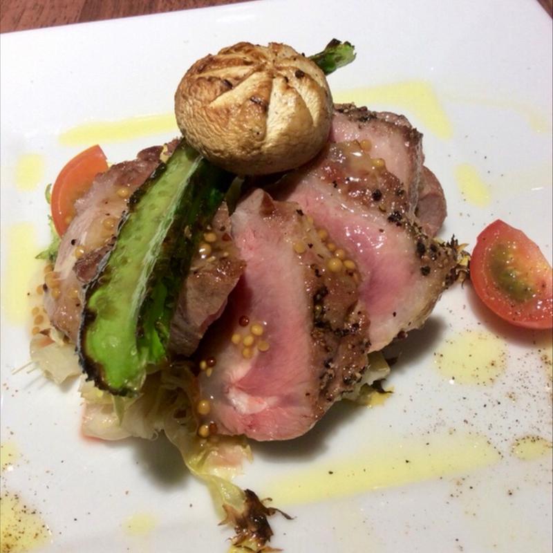 イタリア豚の炭焼き マスタード甘酢ソース(イタリアン たんとたんと｜JR野田駅近)