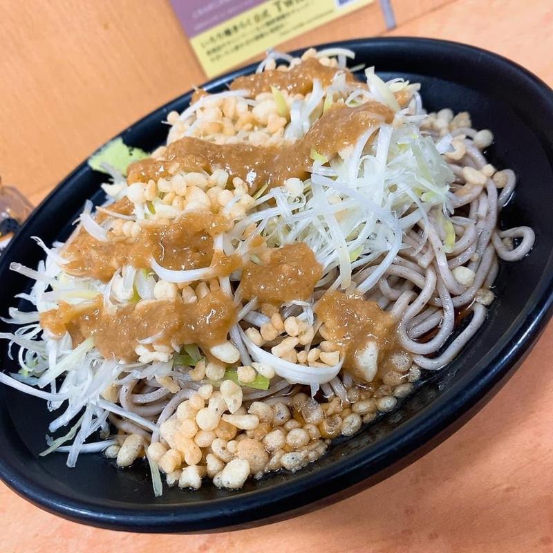 ねぎだくごまだれそば(駅そば 奥多摩そば 青梅ホーム)