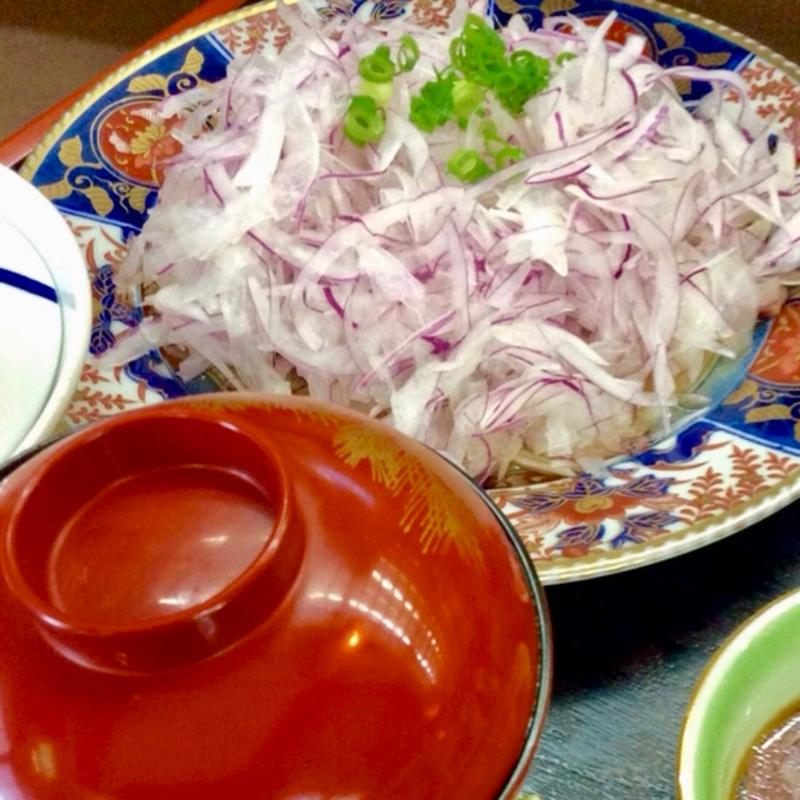 伊万里牛のオニオンスライスのせ定食(れすとらん さかき )