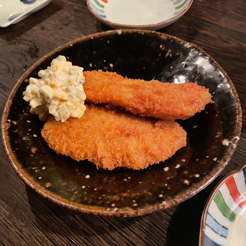 アジフライ自家製タルタル添え(ニコノスタンド)
