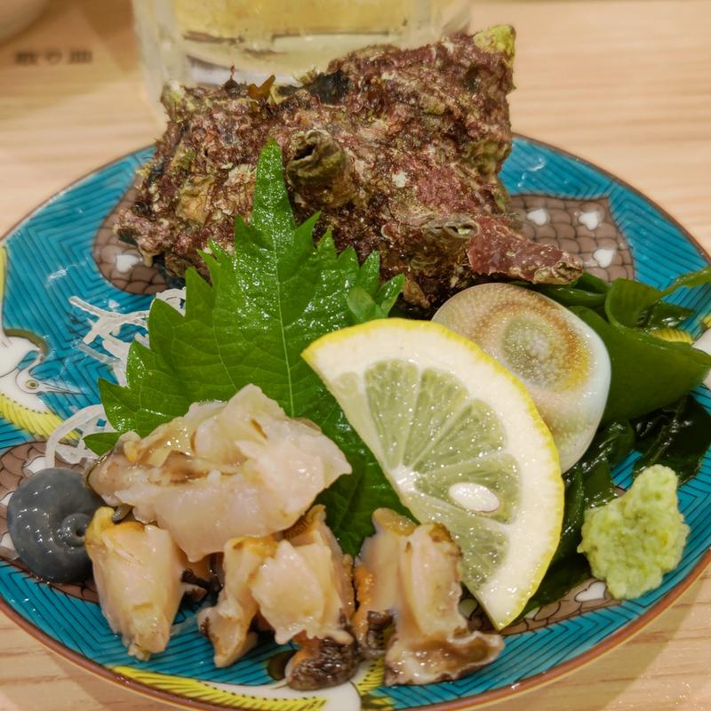 活さざえ(貝・海苔巻き 野毛しらはら)