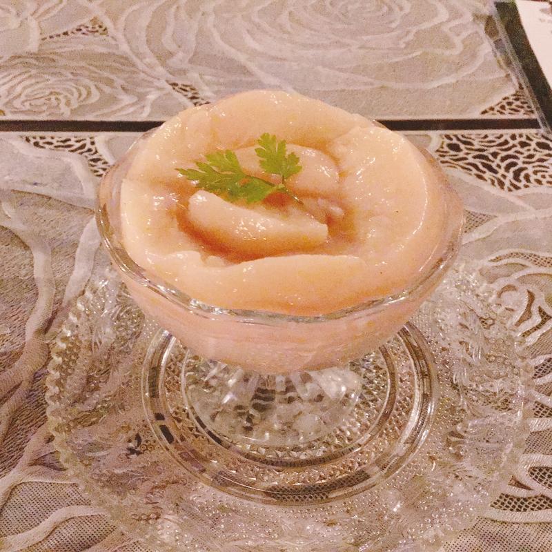 桃とほうじ茶のブランマンジュ(ルミステールお初天神)