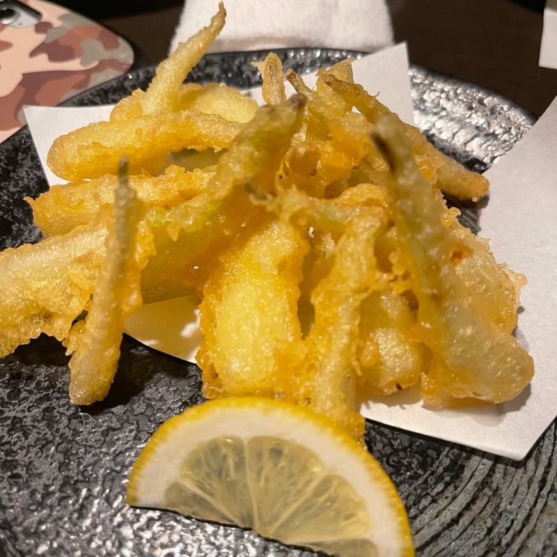 島らっきょうの天ぷら(ろざん )