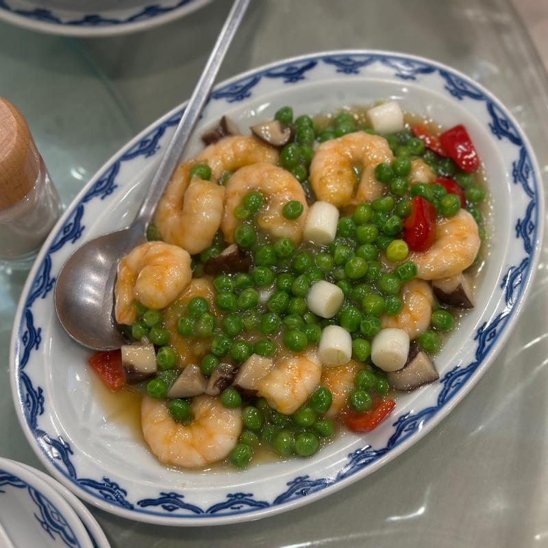 小エビのグリーンピース炒め(広東料理 吉兆 (キッチョウ))