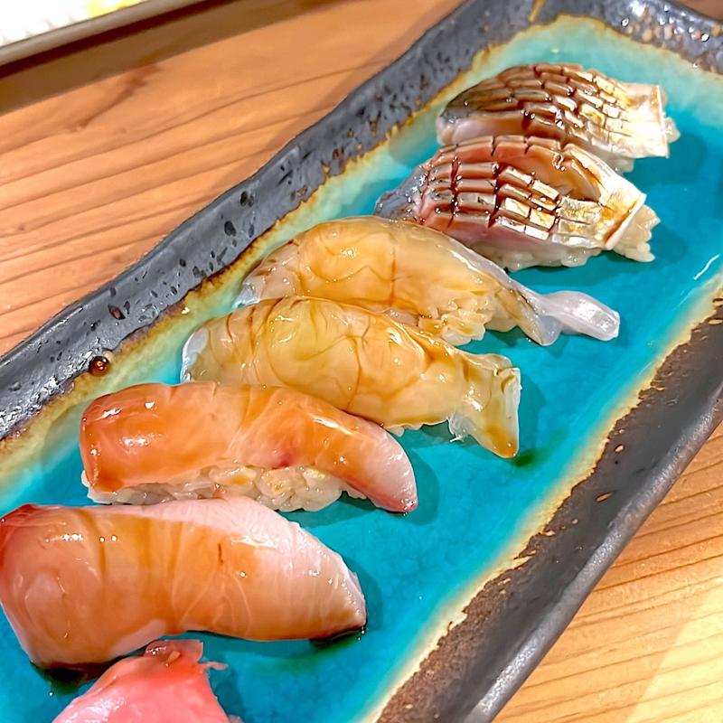 おまかせにぎり寿司6貫(立呑処 えもん)