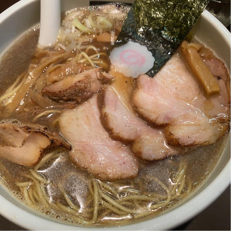 チャーシューにぼしそば(おおぜき中華そば店 恵比寿店)