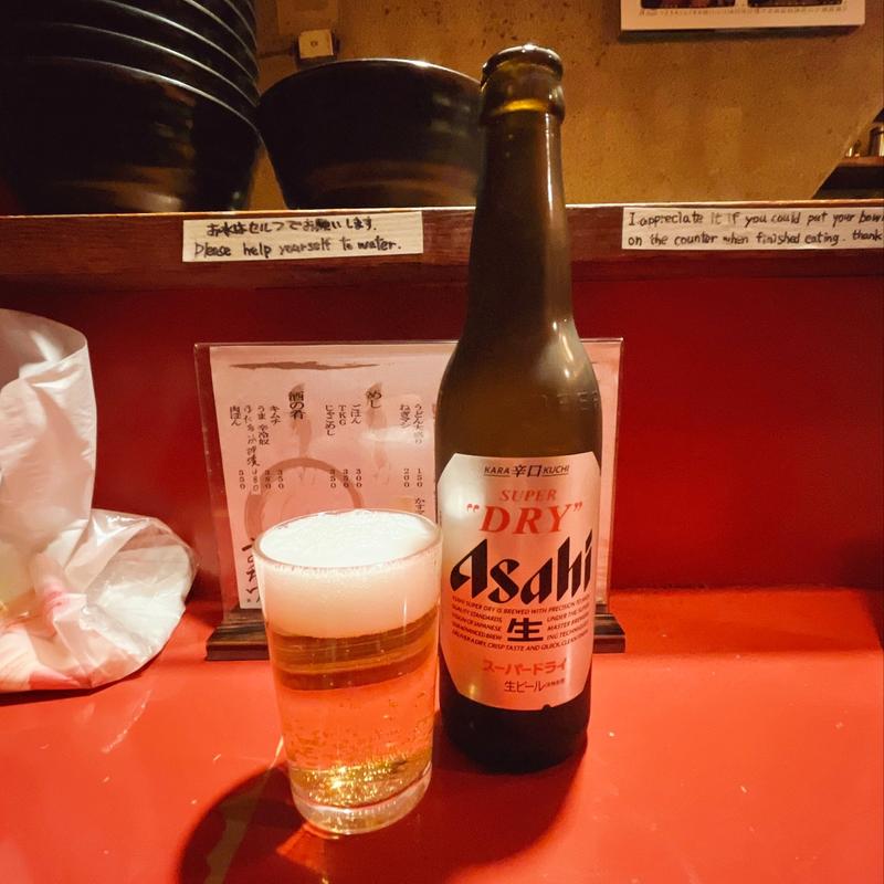 ビール(かすうどん うのたけ )