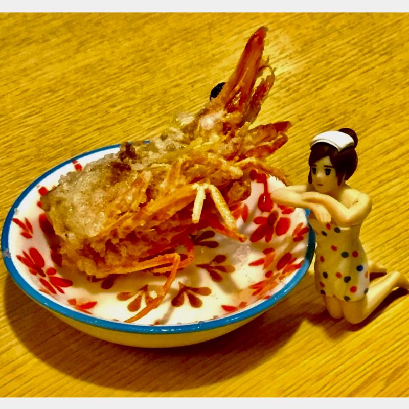 海老の頭揚げ(サービス)(旬花)