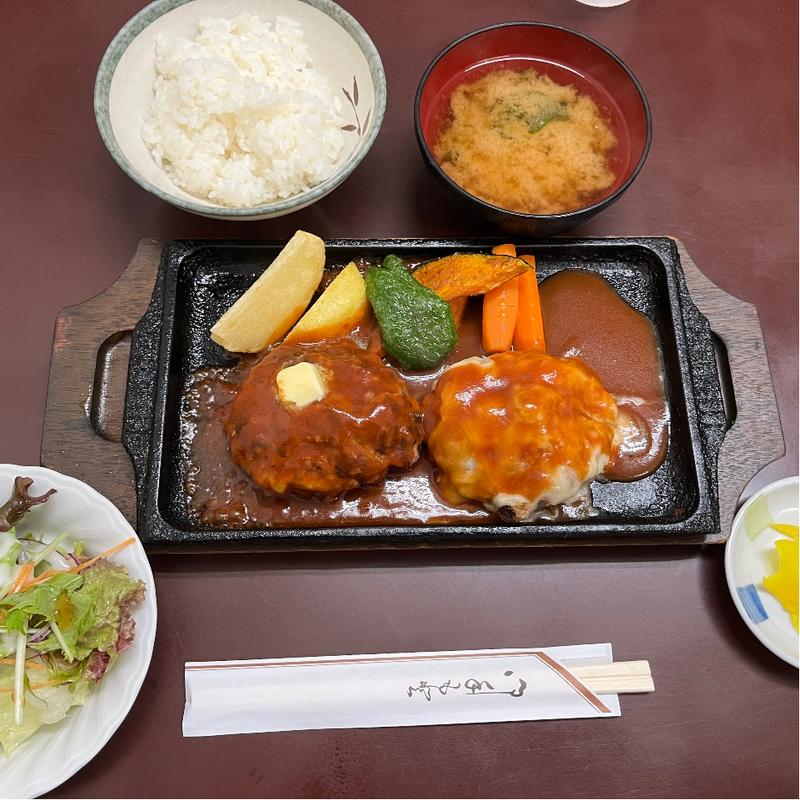 Wハンバーグステーキ(とんかつ叶 )