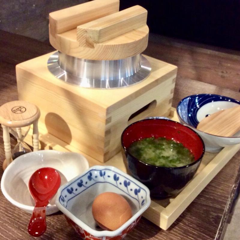 土佐ジローの卵かけご飯セット(TKG)(土佐わら焼き 龍神丸 西神中央店)