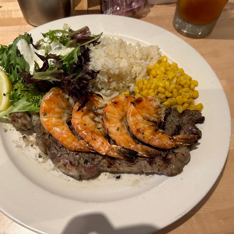 NEW YORK STEAK&GRILLED SHRIMP(Liliha Bakery)