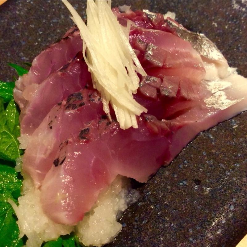 瀬付き鯵の酢洗い(大阪モノラル)