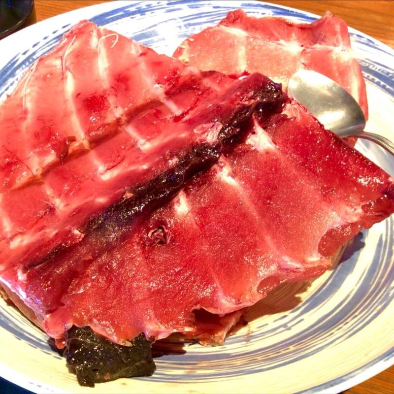 今朝の捌きたて中落ち定食(三代目 うめきち)