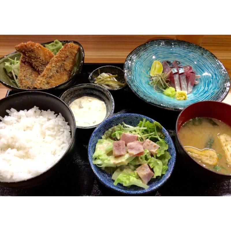 活き鯖定食(鯖とか烏賊とか真とか)