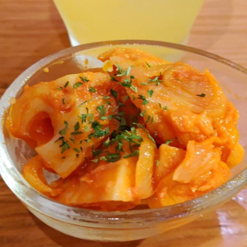 蓮根のカポナータ(肉 ワイン 鉄板バル Gappo 桜木町)