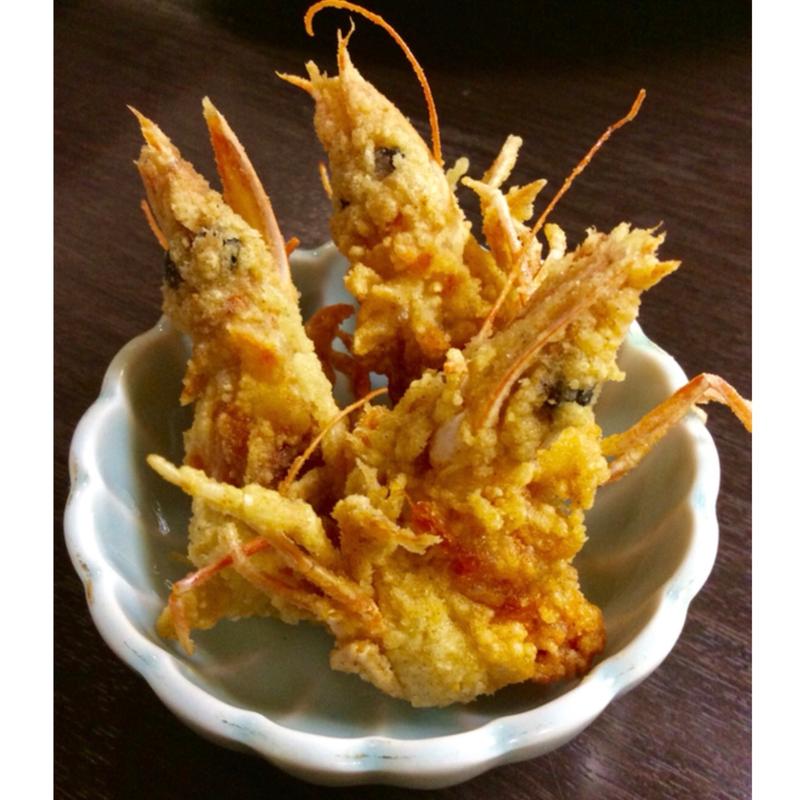 車えびの頭の唐揚げ(酒房たかだ本店)