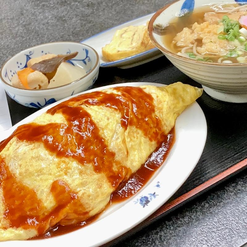 オムライス定食(はりまや)