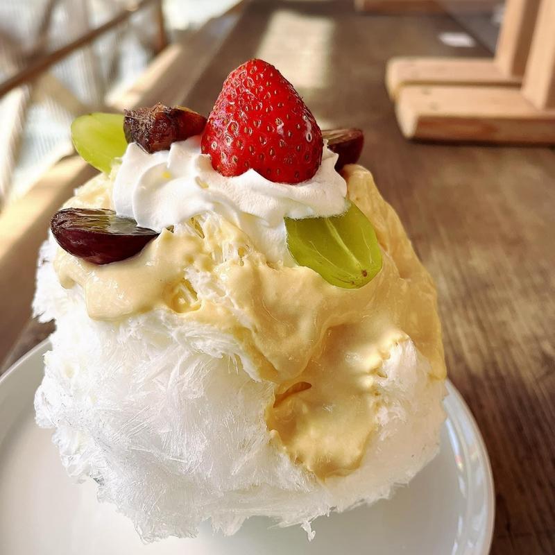 ひよこ豆ミルクのかき氷(しあわせ かき氷店)