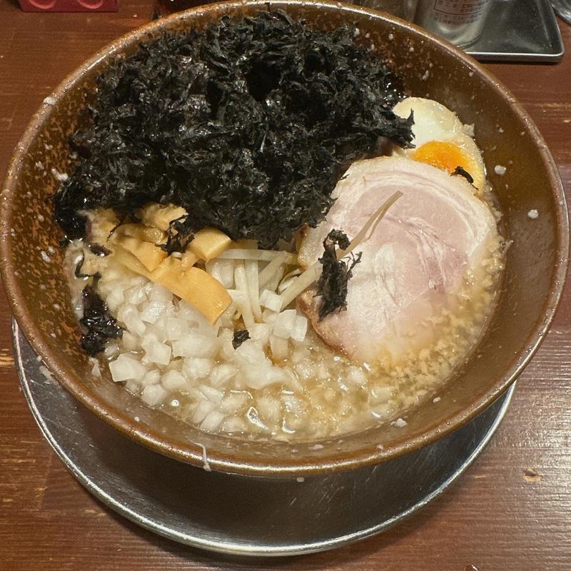 こってり背脂磯のりラーメン(麺五郎)