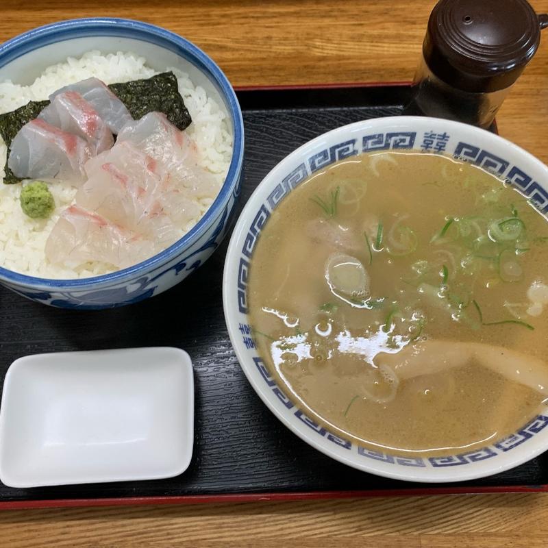 鯛丼と鯛塩味小ラーメンセット(まかないや その２)