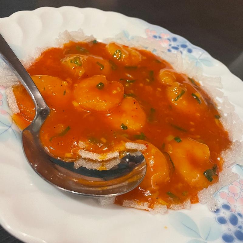 エビのチリソース(中国料理富美)