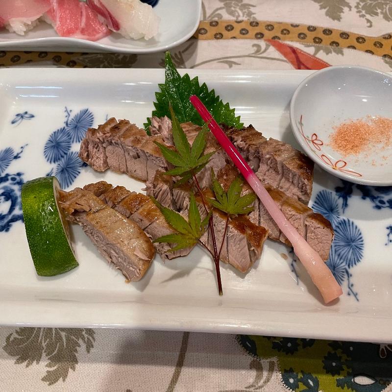 まぐろの頭肉塩焼き(新八寿司 )