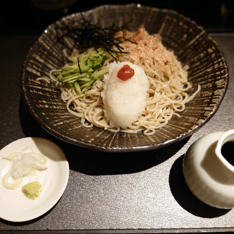 冷やしおろしそば(石臼挽蕎麦 三國家)