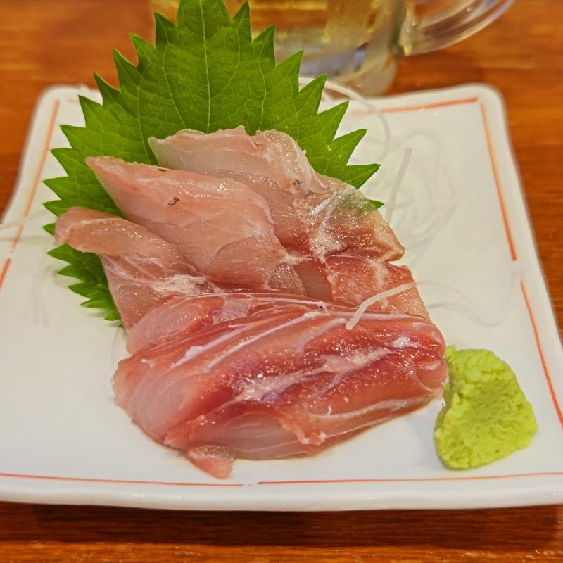 コバンザメ刺身(釣宿酒場マヅメ 野毛本店)