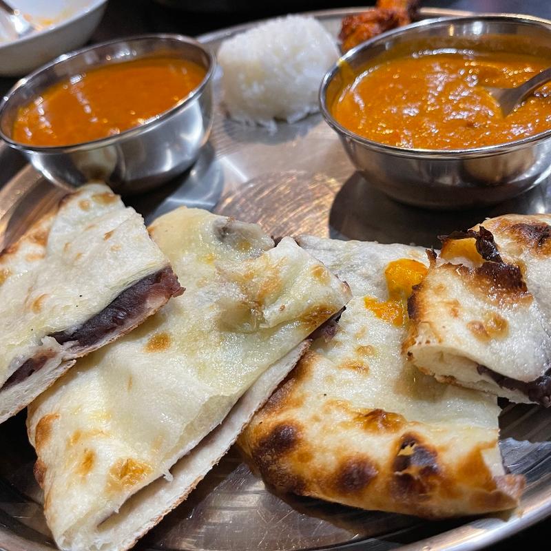 あんこナンカレーセット(ネパール・インド料理グラース)