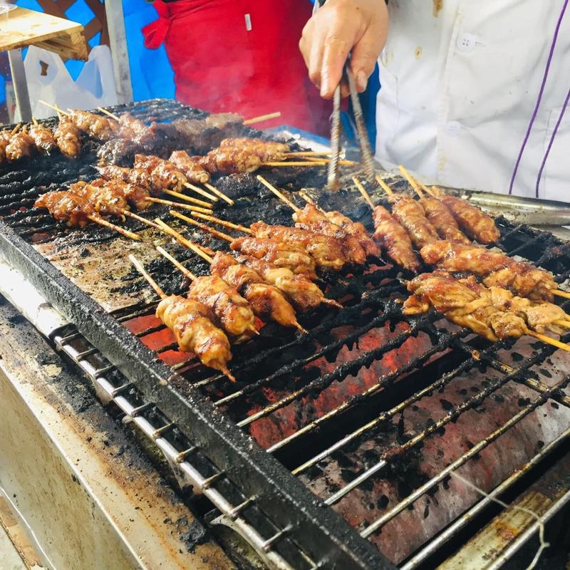 屋台の炭火焼き(焼肉のまる金 )