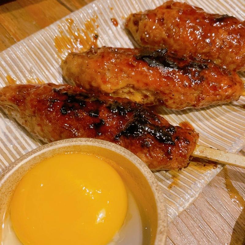 月見つくね(炭火焼き鳥 仁伊屋(にいや))