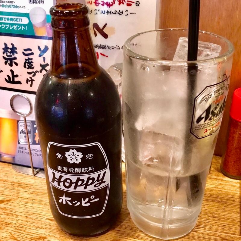 ホッピーセット(黒)(串かつ でんがな 金山小町店)