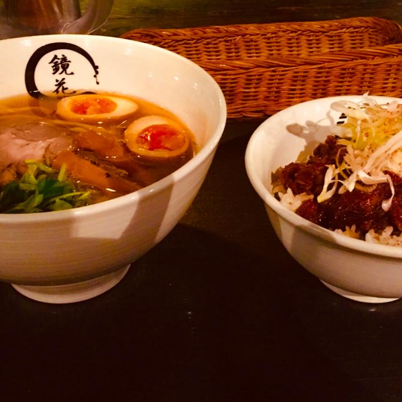 醤油ラーメン(らーめん愉悦処 鏡花 立川本店)