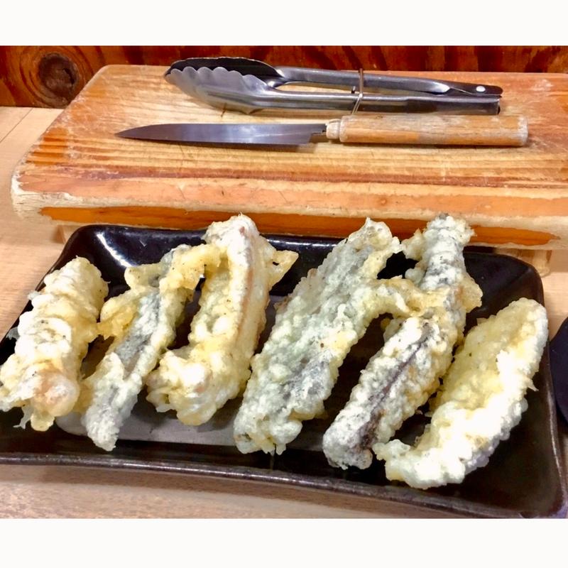 ホルモンの天ぷら(6種)(天ぷら あきちゃん)