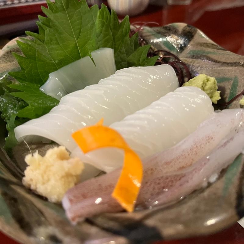 ヤリイカ刺(地雷也 （じらいや）)