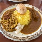 二種あいがけカレー(カレーの東インド商店)
