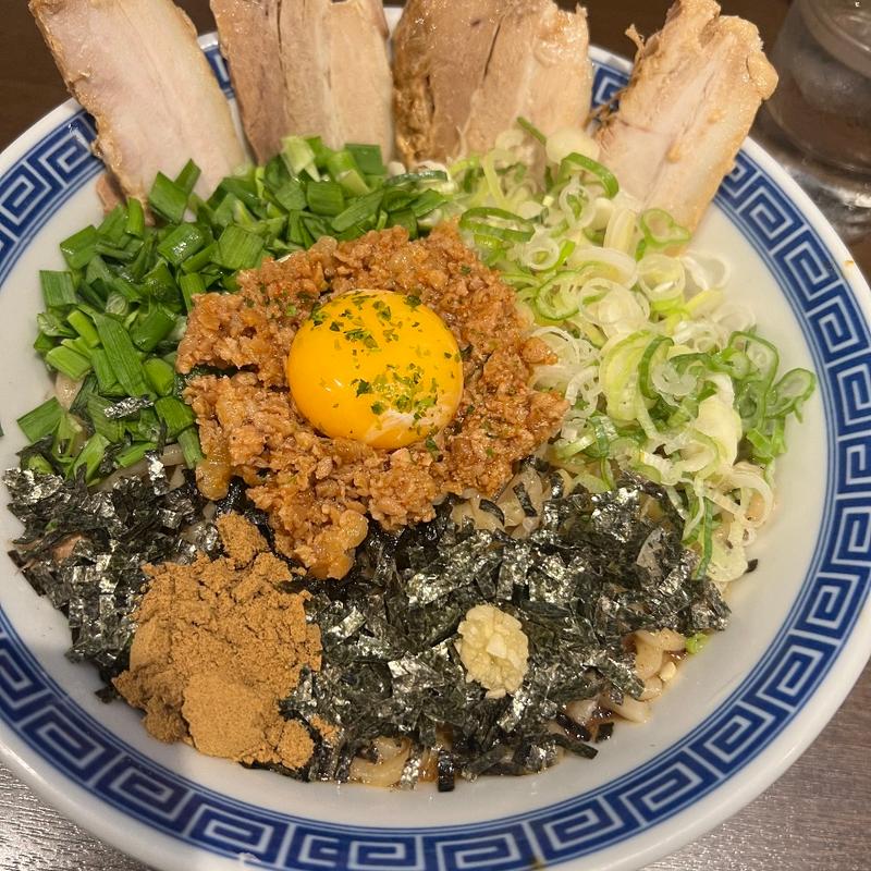 チャーシューみそ台湾まぜそば大盛り(からみそラーメン ふくろう いなべ店)