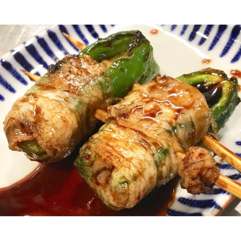 肉ピーマンチーズ巻き(博多串焼き バッテンよかとぉ 鶴橋店)