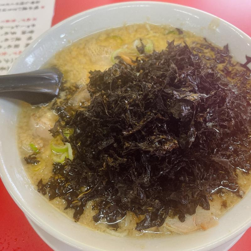 背脂ラーメン、バラのりトッピング(土佐屋ラーメン とさやらーめん)